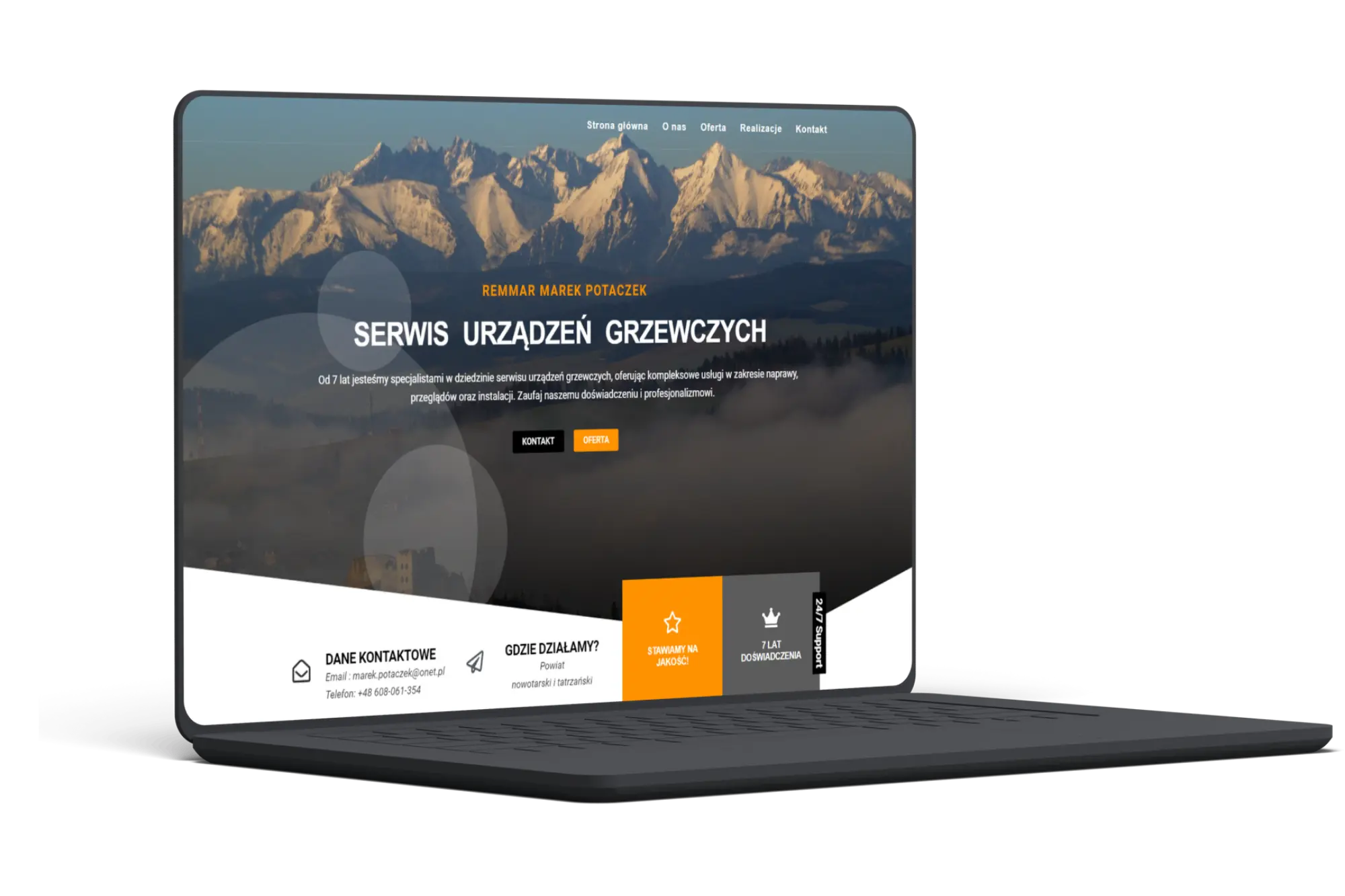 Strona internetowa dla serwisu grzewczego Remmar Serwis Grzewczy – realizacja Polak Web Design Strona internetowa dla serwisu grzewczego Remmar Serwis Grzewczy -realizacja Polak Web Design