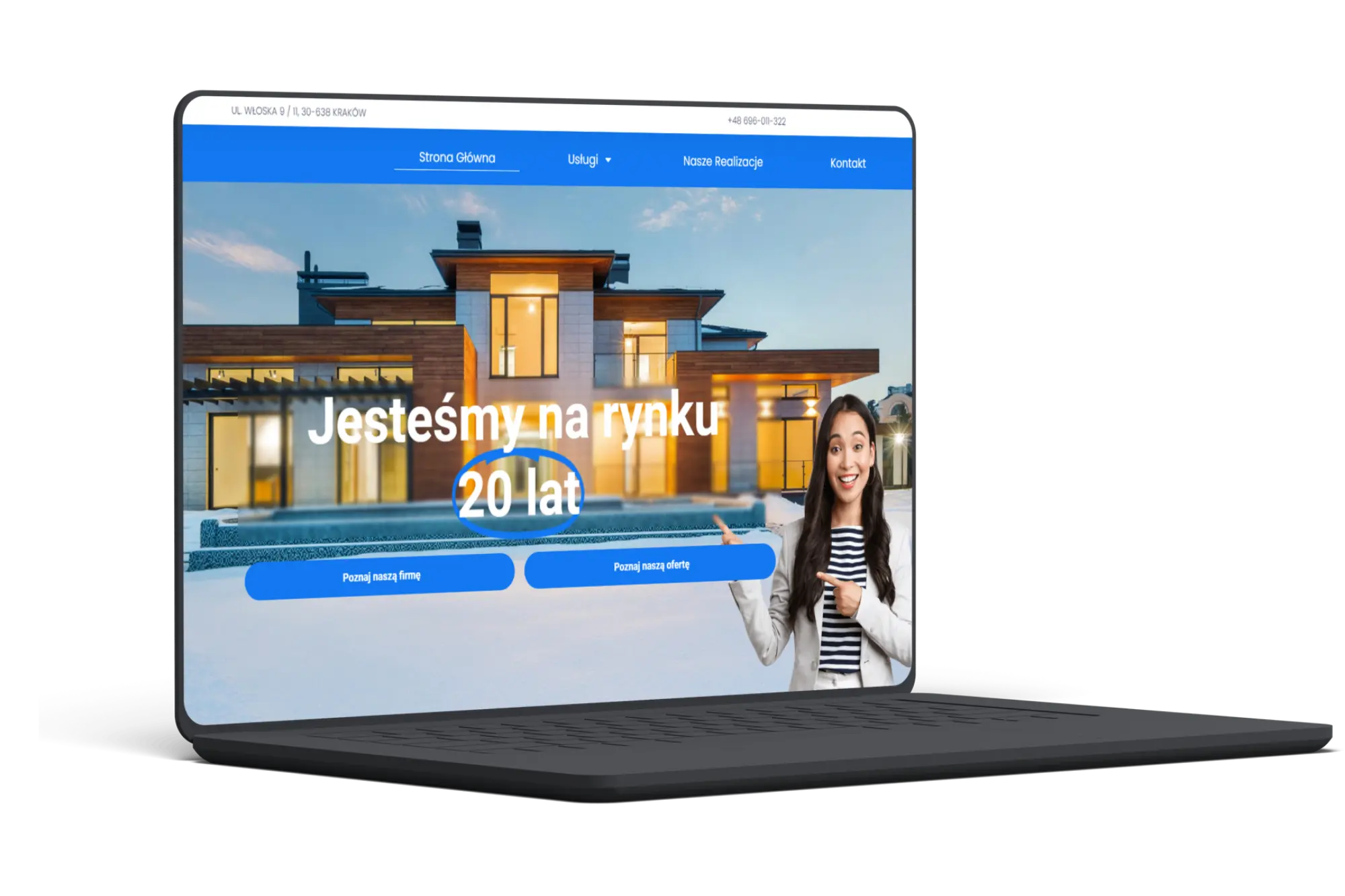 Strona internetowa dla firmy budowlanej BJE -realizacja Polak Web Design